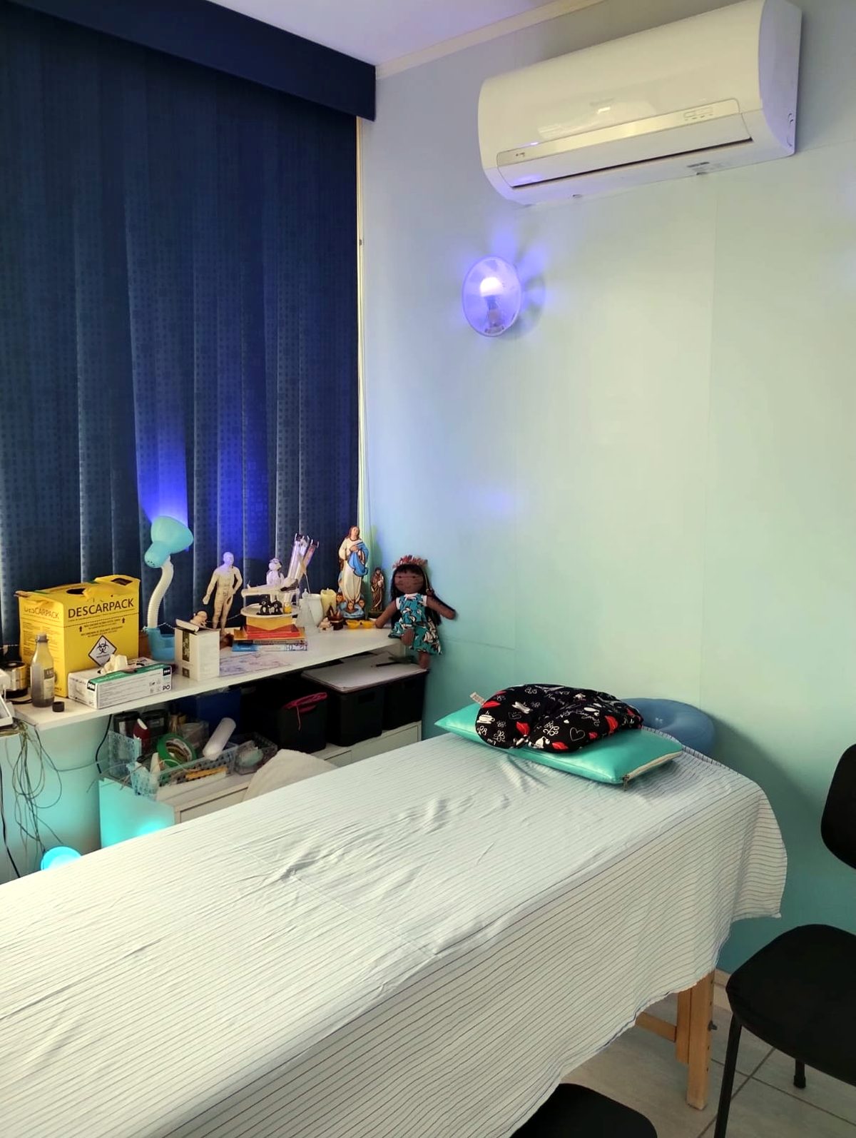 Sala de atendimento da clínica
